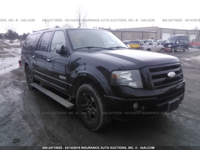 1FMFK205X8LA41138 - 2008 FORD EXPEDITION EL LIMITED BLACK photo 1