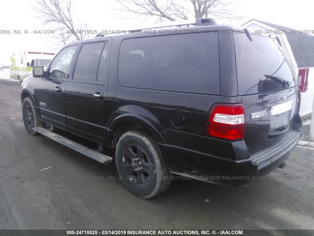 1FMFK205X8LA41138 - 2008 FORD EXPEDITION EL LIMITED BLACK photo 3