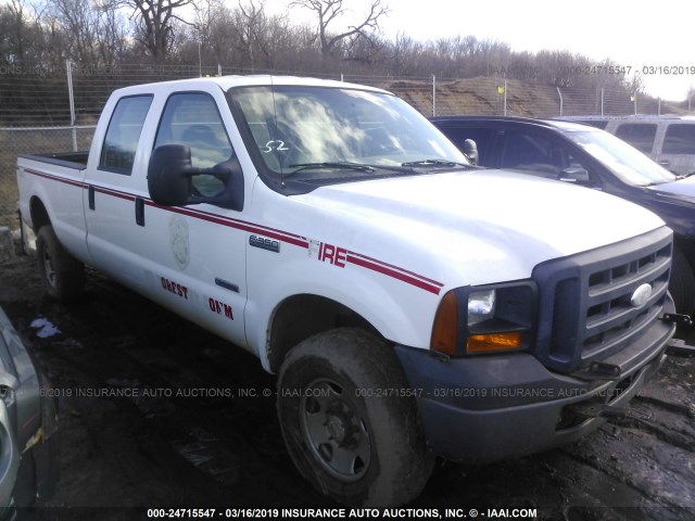 1FTWW31P57EB11615 - 2007 FORD F350 SRW SUPER DUTY WHITE photo 1