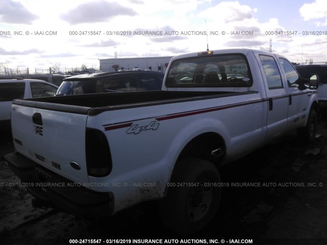 1FTWW31P57EB11615 - 2007 FORD F350 SRW SUPER DUTY WHITE photo 4