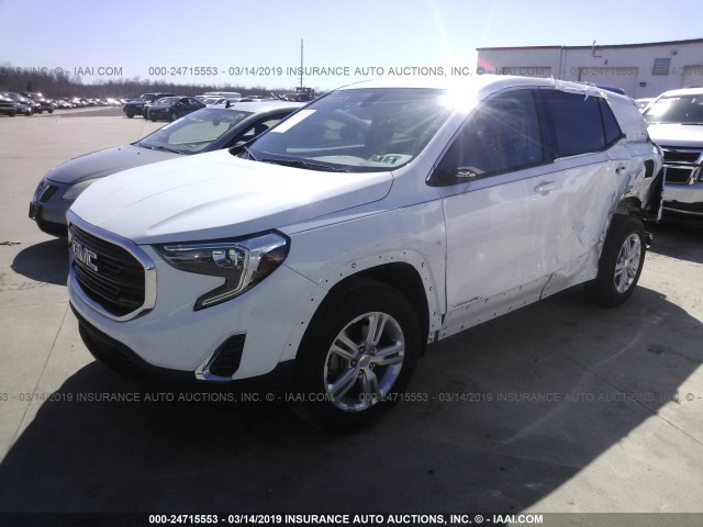 3GKALMEV6JL161470 - 2018 GMC TERRAIN SLE WHITE photo 2