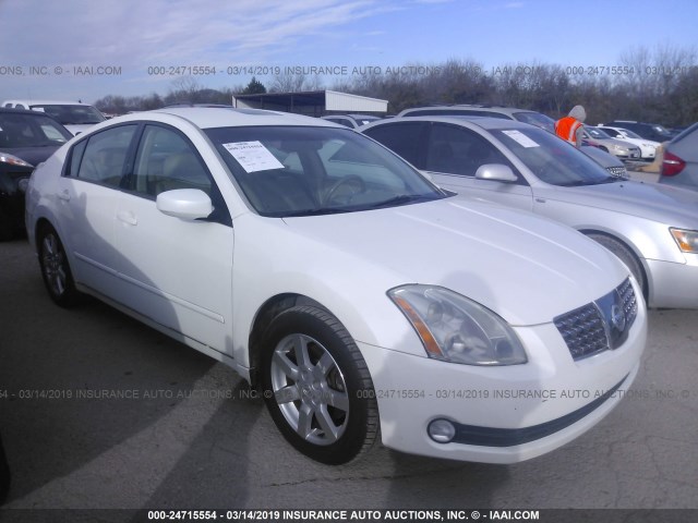 1N4BA41E76C819110 - 2006 NISSAN MAXIMA SE/SL WHITE photo 1