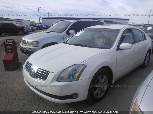 1N4BA41E76C819110 - 2006 NISSAN MAXIMA SE/SL WHITE photo 2