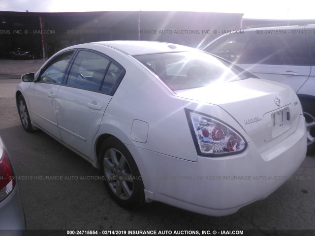 1N4BA41E76C819110 - 2006 NISSAN MAXIMA SE/SL WHITE photo 3