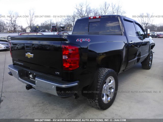 3GCUKSEJ9FG355407 - 2015 CHEVROLET SILVERADO K1500 LTZ BLACK photo 4