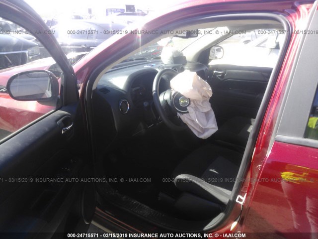 1C4NJCBA1ED717596 - 2014 JEEP COMPASS SPORT MAROON photo 5