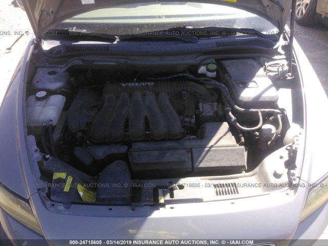 YV1MS382842027891 - 2004 VOLVO S40 2.4I GRAY photo 10