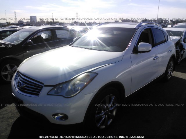 JN1AJ0HP0BM801268 - 2011 INFINITI EX35 JOURNEY WHITE photo 2