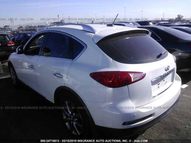 JN1AJ0HP0BM801268 - 2011 INFINITI EX35 JOURNEY WHITE photo 3