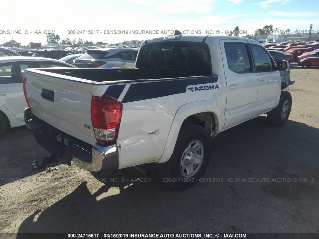 3TMCZ5AN7JM142208 - 2018 TOYOTA TACOMA DBL CAB/SR/TRDSPT/OR/PRO WHITE photo 4