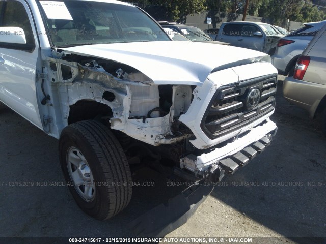 3TMCZ5AN7JM142208 - 2018 TOYOTA TACOMA DBL CAB/SR/TRDSPT/OR/PRO WHITE photo 6