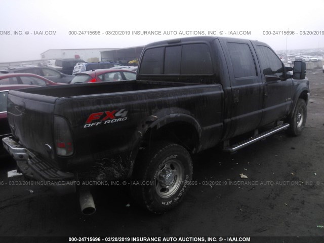 1FTSW31P04ED78901 - 2004 FORD F350 SRW SUPER DUTY BLACK photo 4