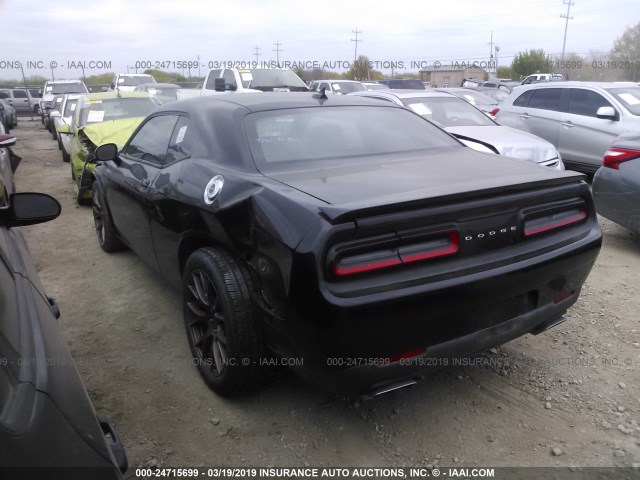 2C3CDZAT1FH717465 - 2015 DODGE CHALLENGER SXT BLACK photo 3