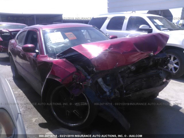 2B3KA53H16H311334 - 2006 DODGE CHARGER R/T RED photo 1