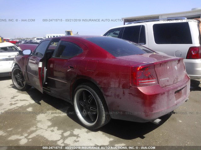 2B3KA53H16H311334 - 2006 DODGE CHARGER R/T RED photo 3