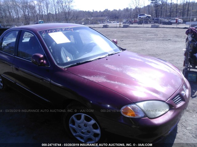 KMHJF35F5YU016874 - 2000 HYUNDAI ELANTRA GLS RED photo 1