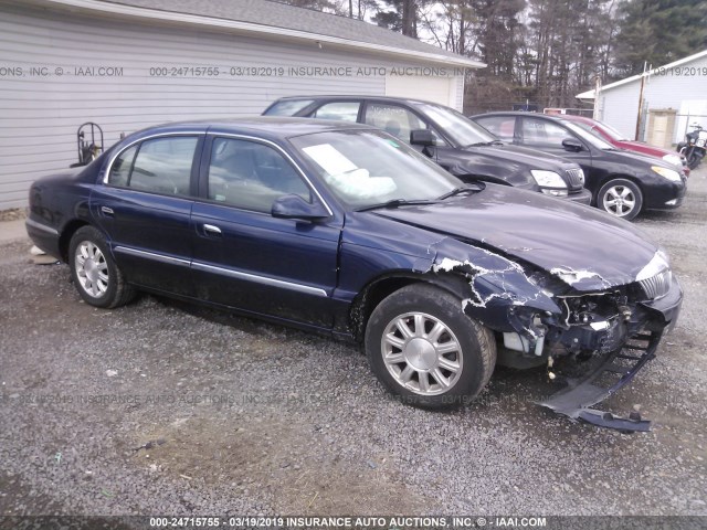 1LNHM97V72Y678564 - 2002 LINCOLN CONTINENTAL  BLUE photo 1