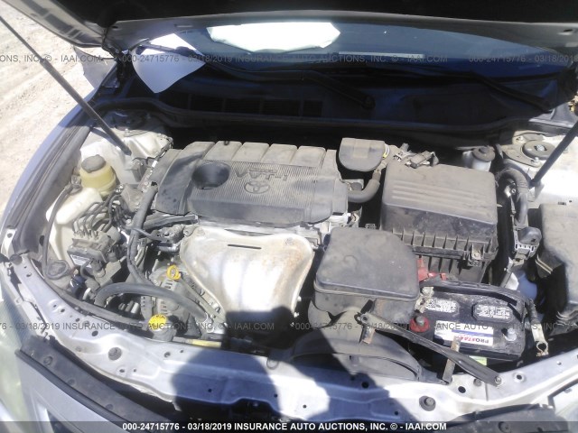 4T1BF3EKXBU624351 - 2011 TOYOTA CAMRY SE/LE/XLE SILVER photo 10