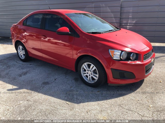 1G1JA5SH2C4125959 - 2012 CHEVROLET SONIC LS წითელი ფოტო 1