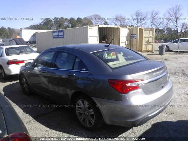 1C3CCBBB4CN267670 - 2012 CHRYSLER 200 TOURING GRAY photo 3