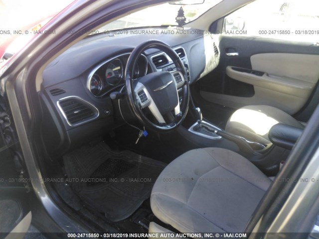 1C3CCBBB4CN267670 - 2012 CHRYSLER 200 TOURING GRAY photo 5