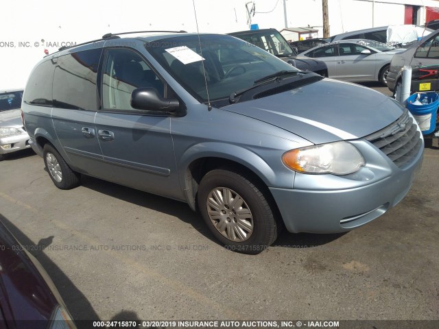 2C4GP44R95R212998 - 2005 CHRYSLER TOWN & COUNTRY LX Light Blue photo 1