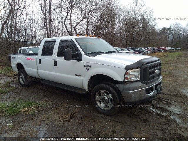 1FTWW31P25EB04294 - 2005 FORD F350 SRW SUPER DUTY WHITE photo 1