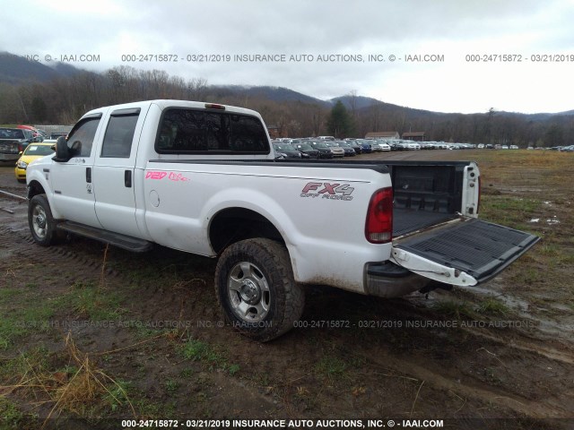 1FTWW31P25EB04294 - 2005 FORD F350 SRW SUPER DUTY WHITE photo 3