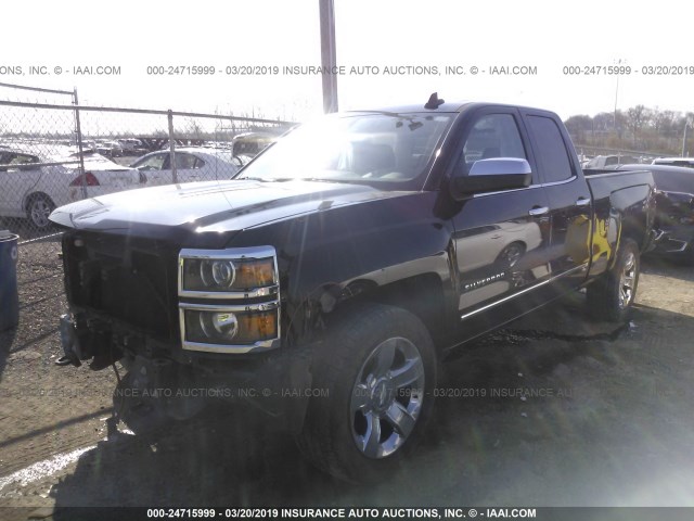 1GCVKSEC7FZ148603 - 2015 CHEVROLET SILVERADO K1500 LTZ BLACK photo 2