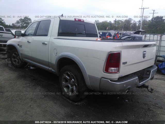 1C6RR6NT4GS404749 - 2016 RAM 1500 LARAMIE WHITE photo 3