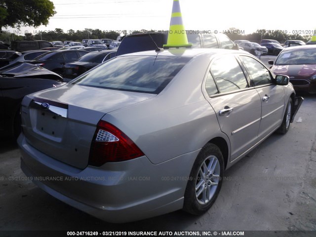 3FAHP0GA0AR202101 - 2010 FORD FUSION S TAN photo 4