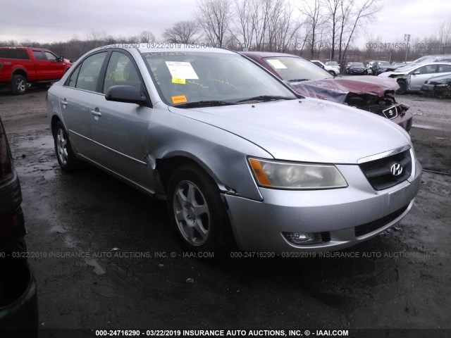 5NPEU46F26H040332 - 2006 HYUNDAI SONATA GLS/LX SILVER photo 1