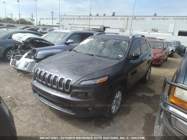 1C4PJLCS5FW536295 - 2015 JEEP CHEROKEE LATITUDE GRAY photo 2