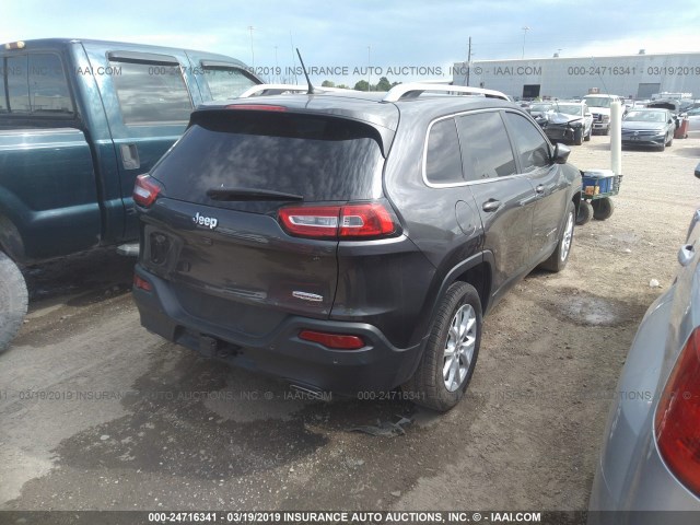 1C4PJLCS5FW536295 - 2015 JEEP CHEROKEE LATITUDE GRAY photo 4