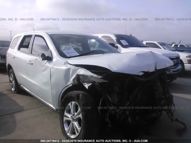 1C4RDHAG8DC662810 - 2013 DODGE DURANGO SXT WHITE photo 1