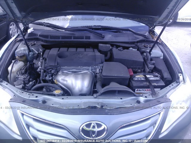 4T1BF3EK5AU578412 - 2010 TOYOTA CAMRY SE/LE/XLE GREEN photo 10