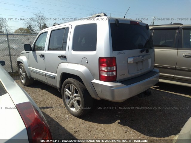 1C4PJLFK7CW131837 - 2012 JEEP LIBERTY JET SILVER photo 3