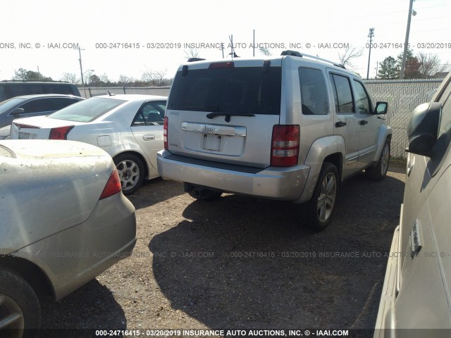 1C4PJLFK7CW131837 - 2012 JEEP LIBERTY JET SILVER photo 4