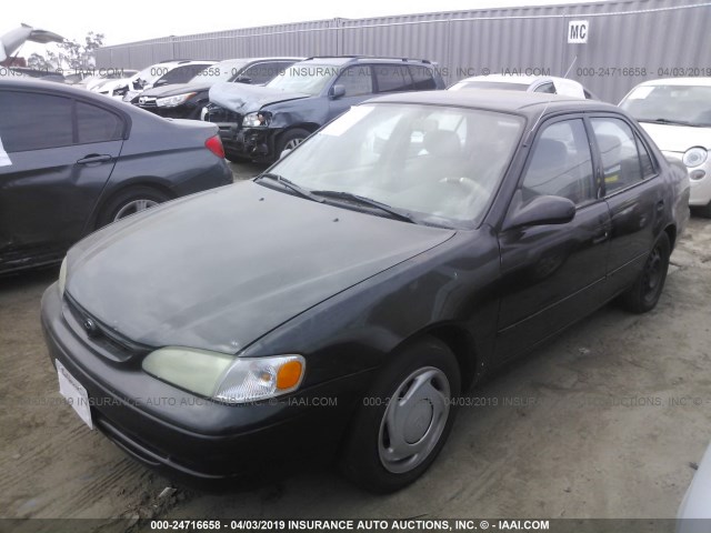 1NXBR12E0YZ304135 - 2000 TOYOTA COROLLA VE/CE/LE 黑色 照片 2