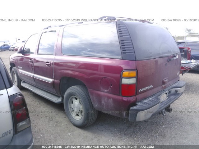 3GKEC16Z15G223888 - 2005 GMC YUKON XL C1500 MAROON photo 3