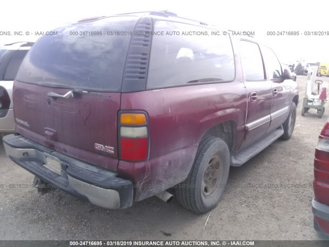 3GKEC16Z15G223888 - 2005 GMC YUKON XL C1500 MAROON photo 4