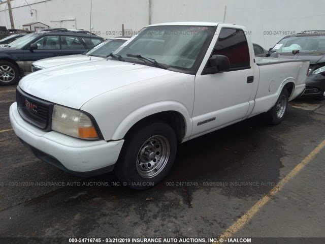 1GTCS14X7X8503220 - 1999 GMC SONOMA WHITE photo 2