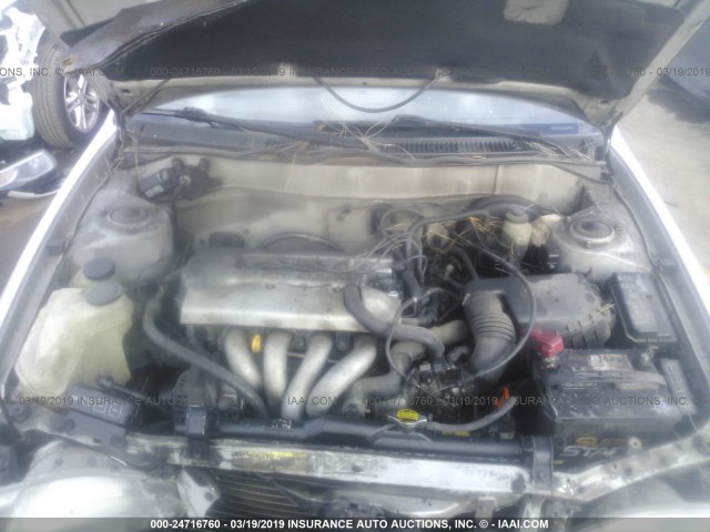1NXBR12E6XZ184730 - 1999 TOYOTA COROLLA VE/CE/LE 银色 照片 10