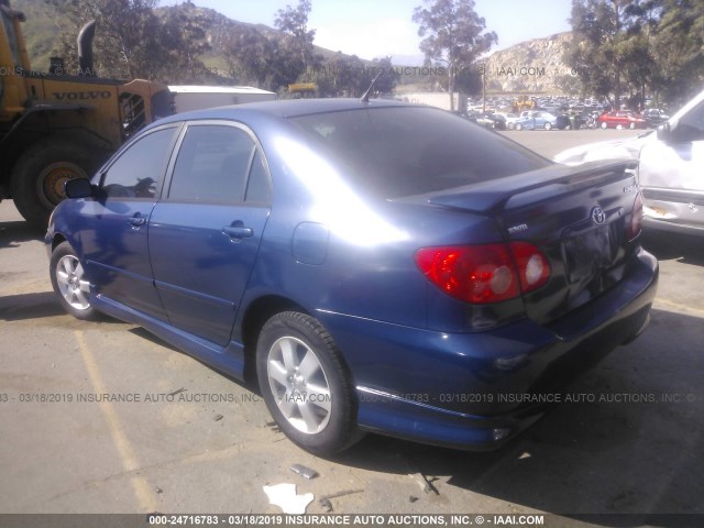 2T1BR32E15C397255 - 2005 TOYOTA COROLLA CE/LE/S BLUE photo 3