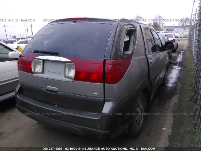 3G5DA03E52S607651 - 2002 BUICK RENDEZVOUS CX TAN photo 4