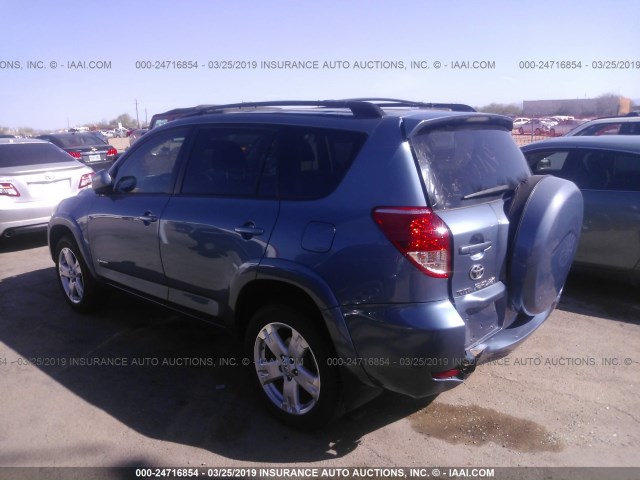 JTMBK32V675023230 - 2007 TOYOTA RAV4 SPORT BLUE photo 3