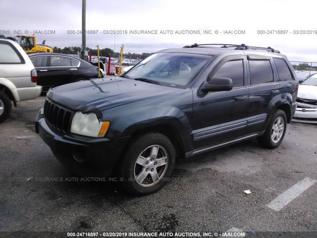 1J4GS48K75C557848 - 2005 JEEP GRAND CHEROKEE LAREDO/COLUMBIA/FREEDOM 绿色 照片 2