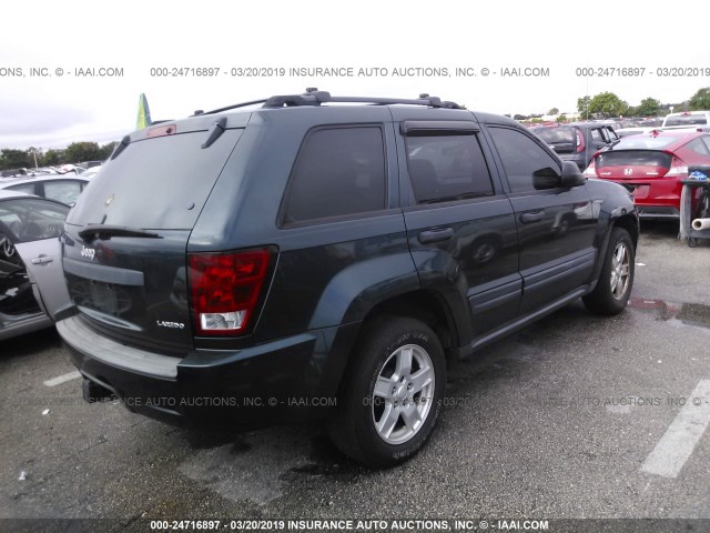1J4GS48K75C557848 - 2005 JEEP GRAND CHEROKEE LAREDO/COLUMBIA/FREEDOM 绿色 照片 4
