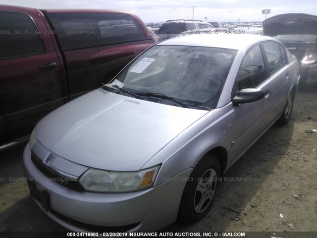 1G8AG52F23Z203478 - 2003 SATURN ION LEVEL 1 SILVER photo 2