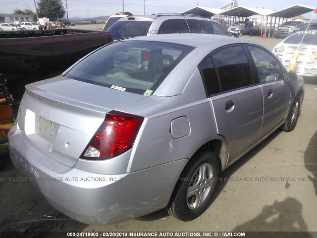 1G8AG52F23Z203478 - 2003 SATURN ION LEVEL 1 SILVER photo 4